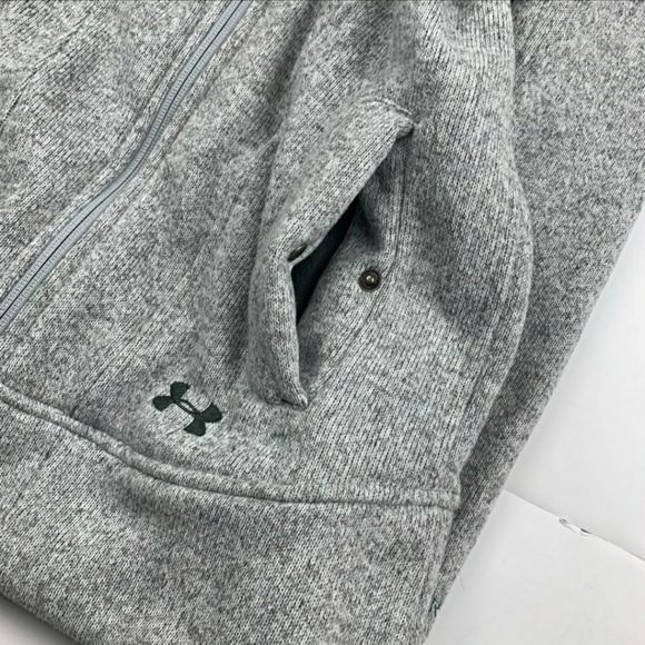 Under Armour UA Storm Full Zip Long Hoodie Women's Small S Heathered Grey EUC - Picture 9 of 13